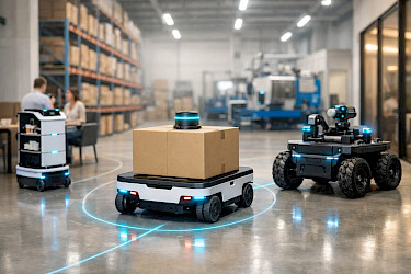 Виды и применение роботов на колесном ходу