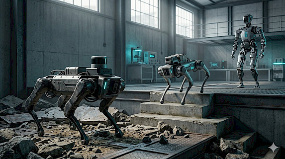 Обзор популярных видов шагающих роботов